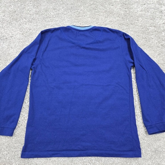 Vintage Nike‎ Shirt Mens Medium Blue Long Sleeve Spellout Pullover Sweatshirt - Picture 7 of 14